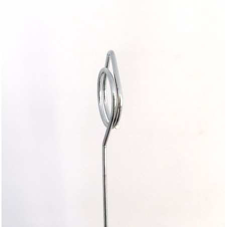 L'appui de la brochette métallique