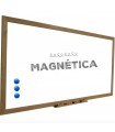 Tableau blanc magnétique, cadre en bois