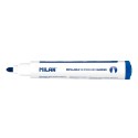 Boîte de 12 feutres Milan rechargeable bleu