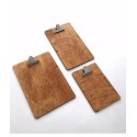 Carta menú madera