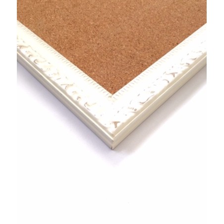 Corcho marco vintage blanco