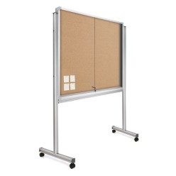 Vitrina de anuncios corcho móvil