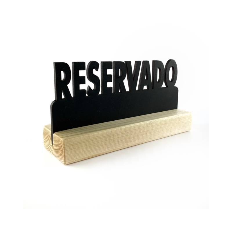 Pizarra Cartel Reservado Mesa Pizarra Cartel Reservado Mesa