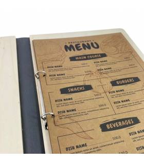 copy of Carte de menu, bois