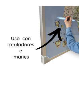 Pizarra Mapa de España magnético