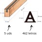 Soporte Riel letras intercambiables Soporte Riel letras intercambiables