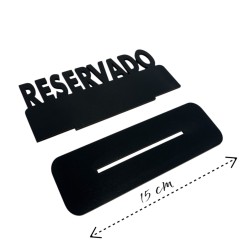 Pizarra cartel reservado para mesas económico para restaurantes