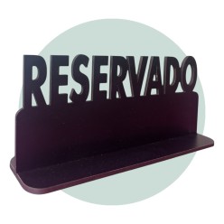 Pizarra Cartel Reservado Mesa basic