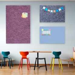 Panel anuncios para uso con pines o chinchetas en divertido colores.