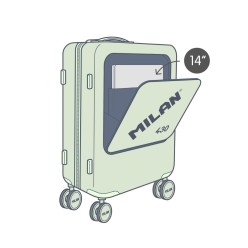 Maleta Rígida Milán Goma 430: El Icono del Diseño en tu Equipaje. ¡Viaja con Estilo!