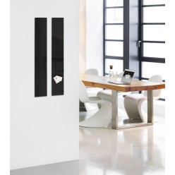 Pizarra de Cristal Negra Magnética Sin Marco | Diseño Moderno y Elegante