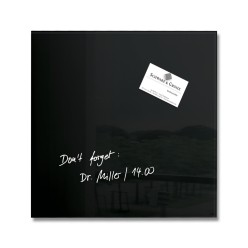 Pizarra de Cristal Negra Magnética Sin Marco | Diseño Moderno y Elegante