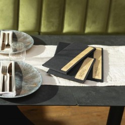Carta de Bebidas en Bambú con Goma Interior | Sostenible y Elegante