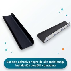Pizarra blanca para rotulador con marco elegante en color Negro