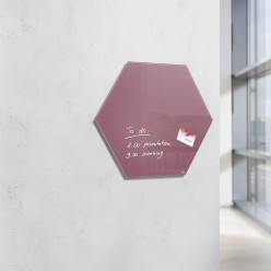 Ardoise hexagone rouge