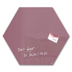 Ardoise hexagone rouge